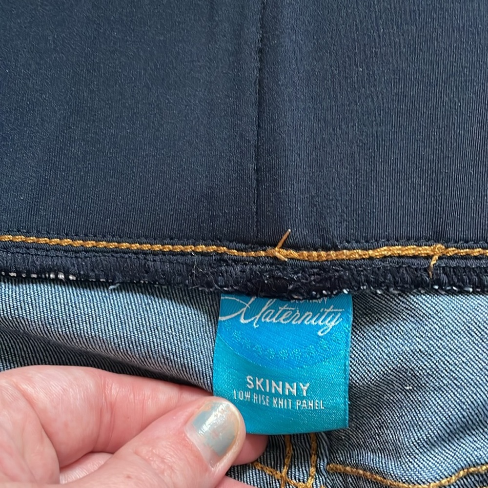 Old navy skinny maternity jeans size 16 - Picture 2 of 4